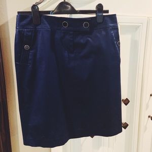 Navy J.Crew Pencil Skirt